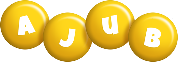 Ajub candy-yellow logo