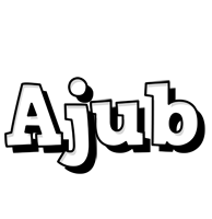 Ajub snowing logo