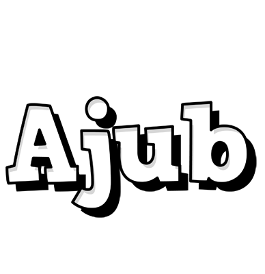 Ajub snowing logo