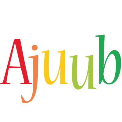 Ajuub birthday logo