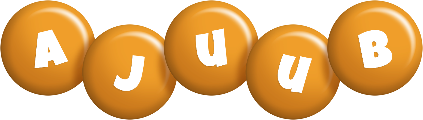 Ajuub candy-orange logo