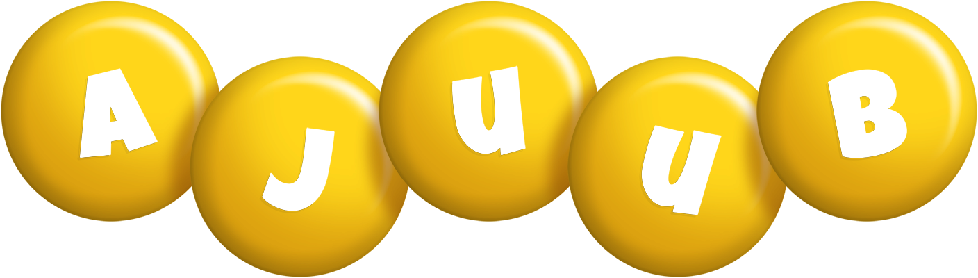 Ajuub candy-yellow logo