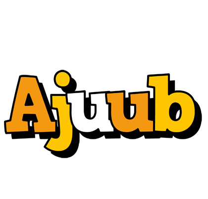 Ajuub cartoon logo