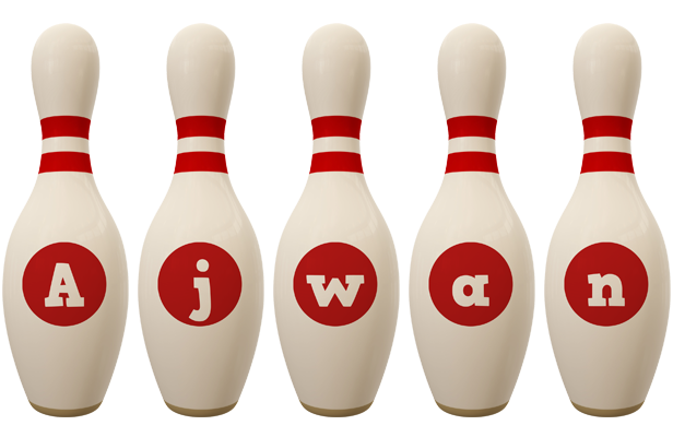 Ajwan bowling-pin logo
