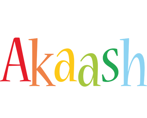 Akaash birthday logo