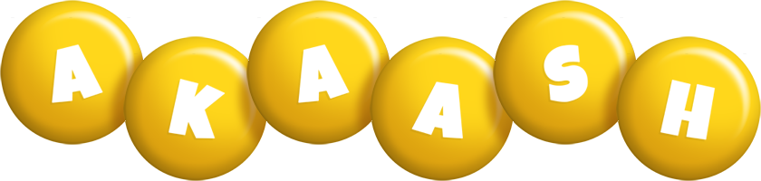 Akaash candy-yellow logo