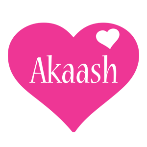 Akaash love-heart logo