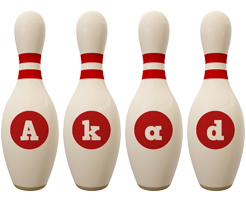 Akad bowling-pin logo