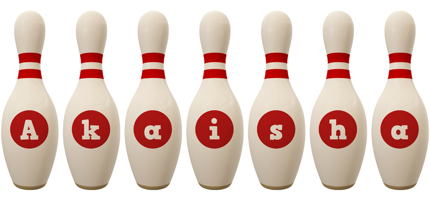 Akaisha bowling-pin logo