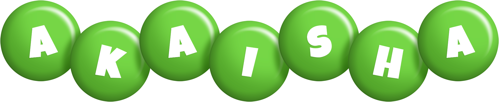Akaisha candy-green logo
