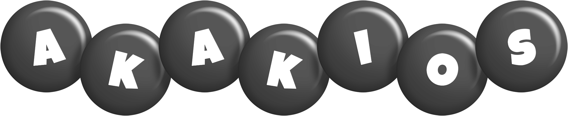 Akakios candy-black logo