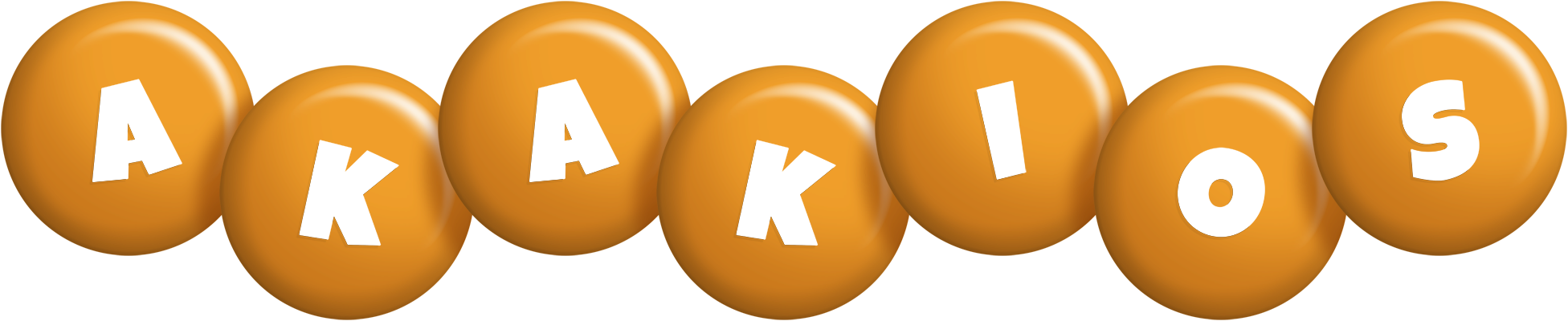 Akakios candy-orange logo