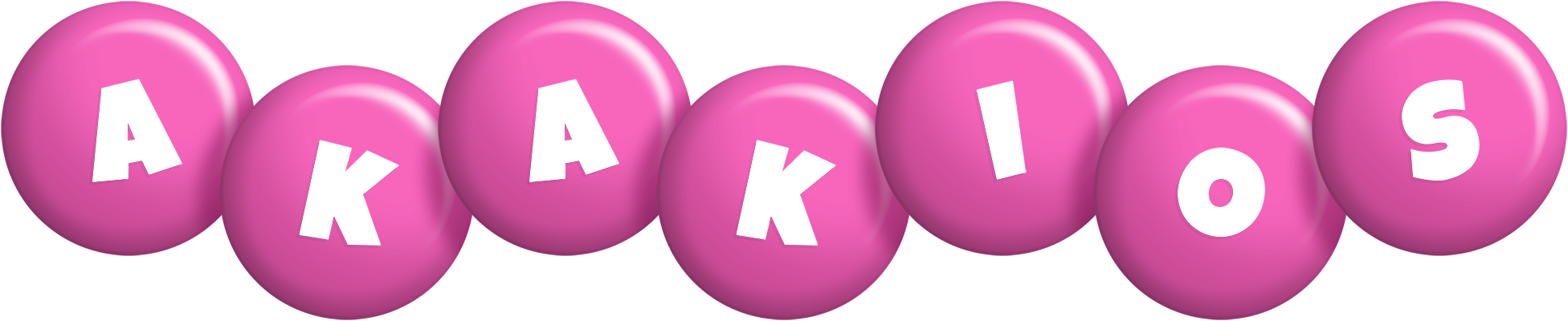 Akakios candy-pink logo