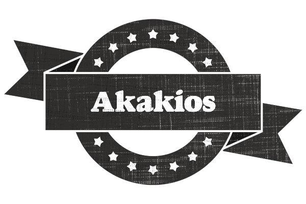 Akakios grunge logo