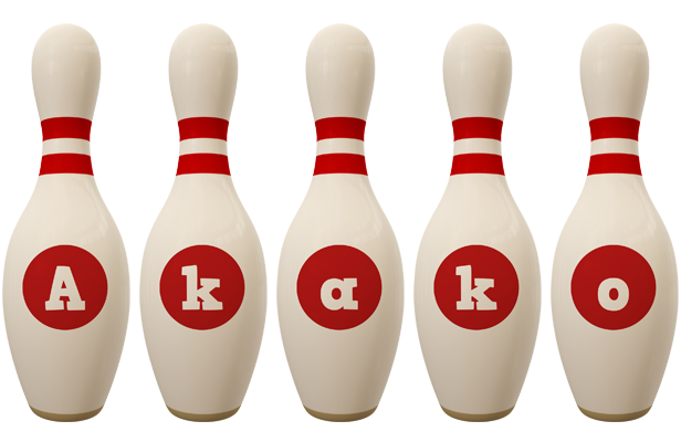 Akako bowling-pin logo