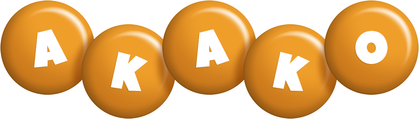 Akako candy-orange logo