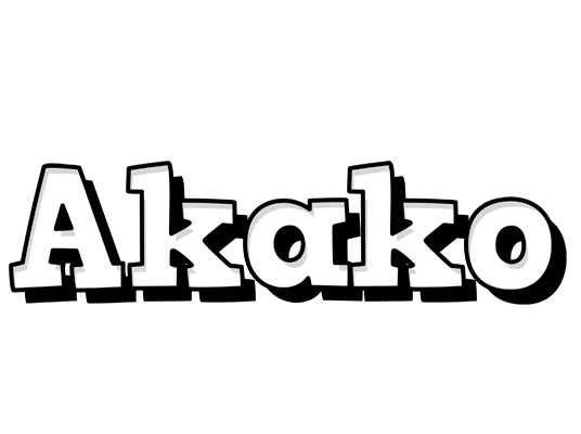 Akako snowing logo