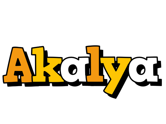Akalya cartoon logo
