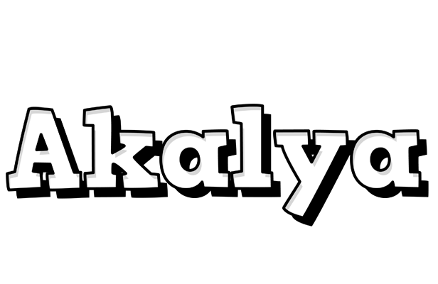 Akalya snowing logo