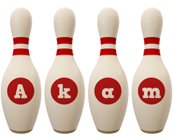 Akam bowling-pin logo