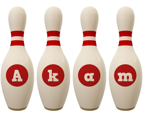 Akam bowling-pin logo