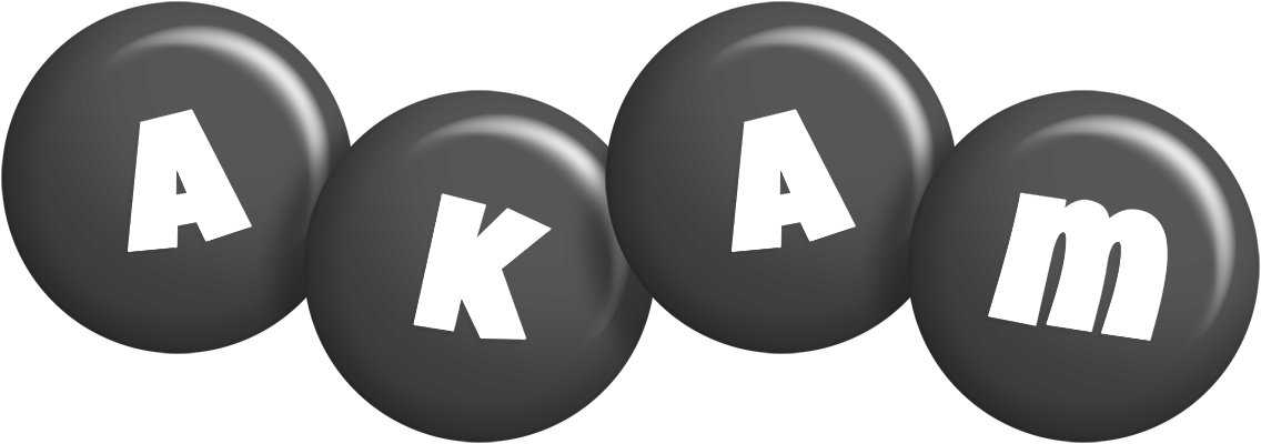 Akam candy-black logo