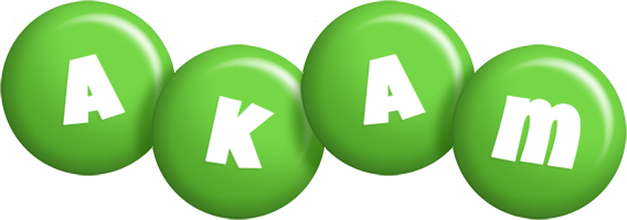 Akam candy-green logo