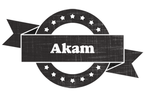 Akam grunge logo