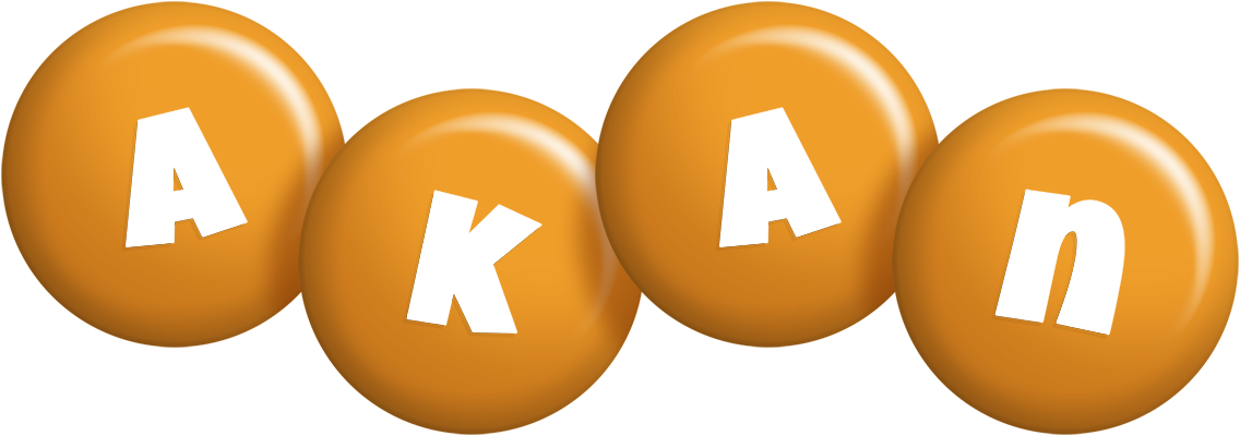 Akan candy-orange logo