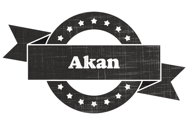 Akan grunge logo