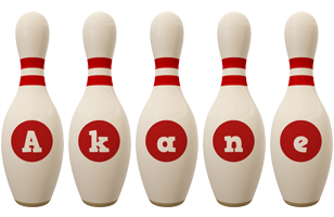 Akane bowling-pin logo