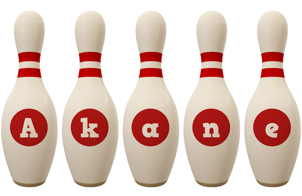 Akane bowling-pin logo