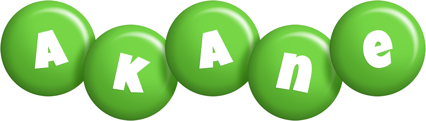 Akane candy-green logo