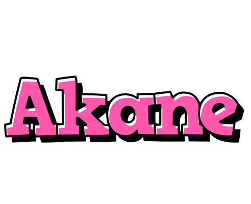 Akane girlish logo