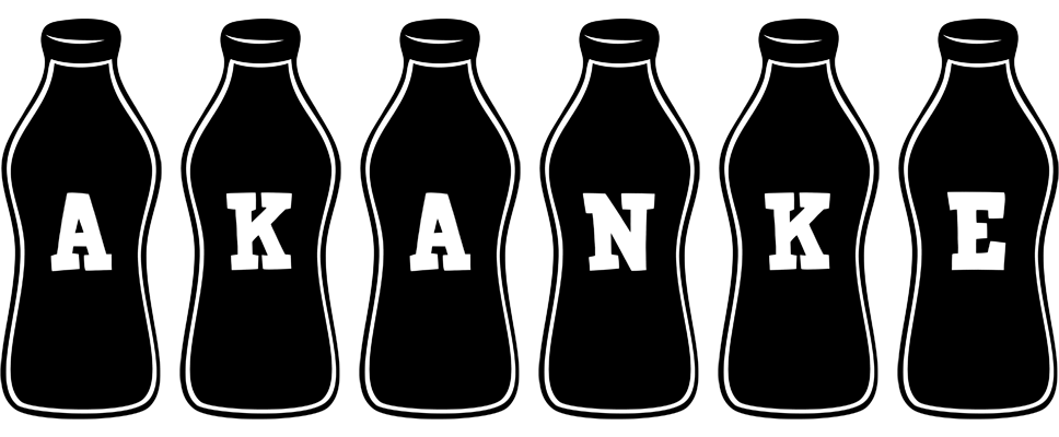 Akanke bottle logo