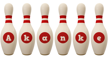 Akanke bowling-pin logo