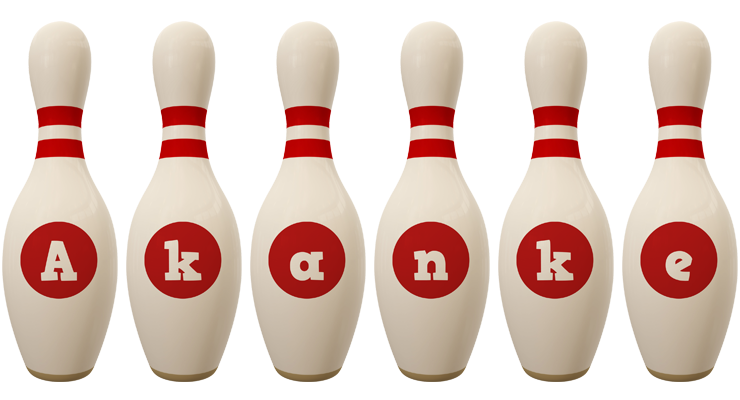 Akanke bowling-pin logo