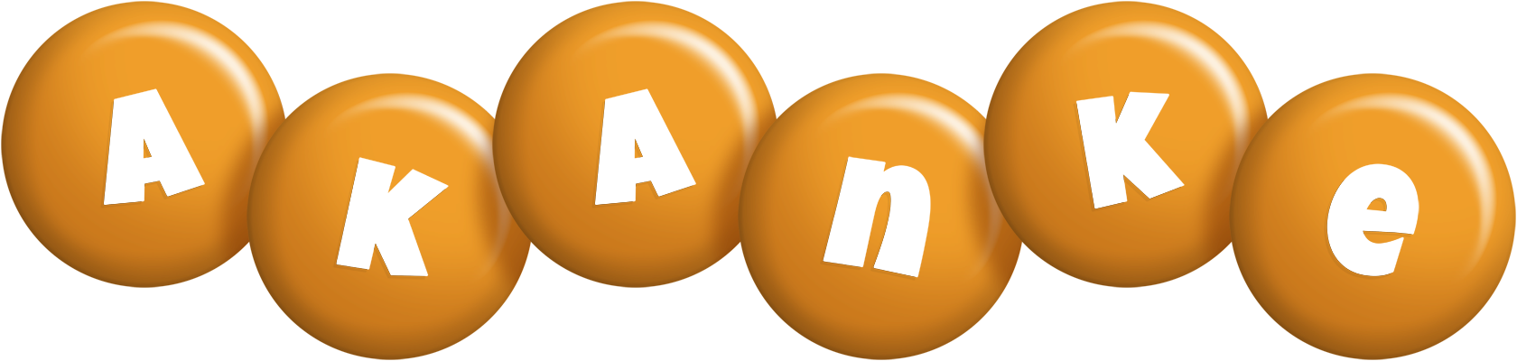 Akanke candy-orange logo