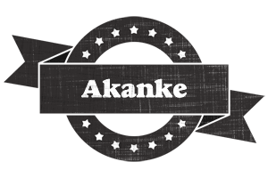 Akanke grunge logo