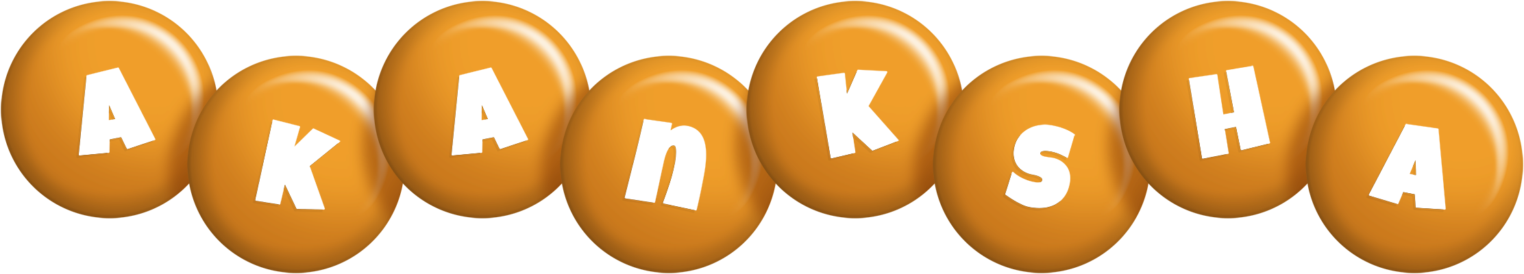 Akanksha candy-orange logo