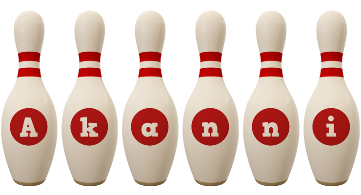 Akanni bowling-pin logo