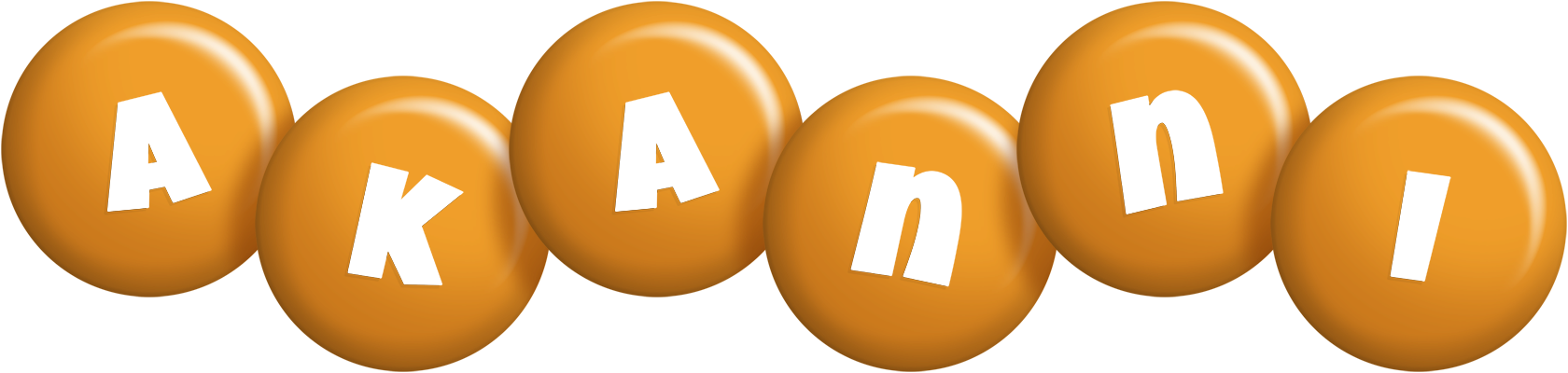 Akanni candy-orange logo