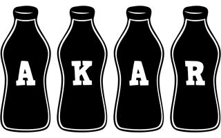 Akar bottle logo