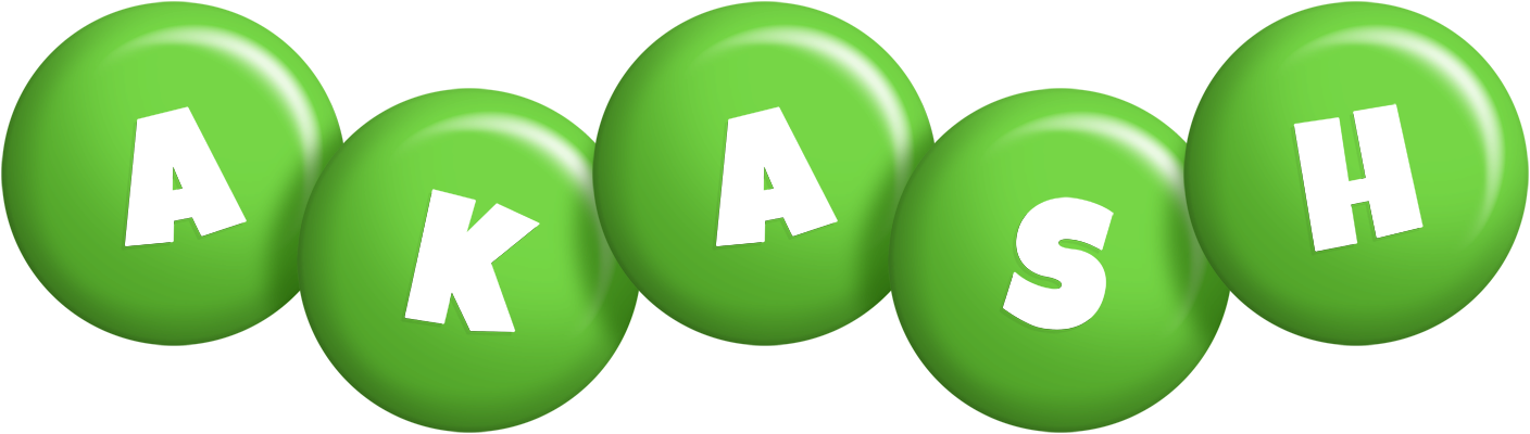 Akash candy-green logo