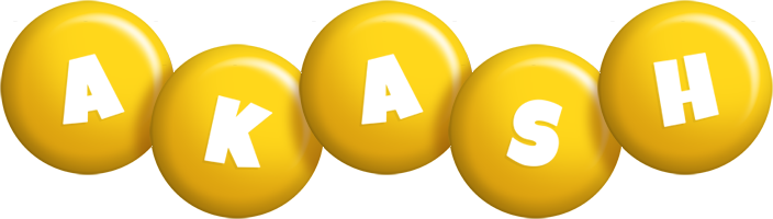 Akash candy-yellow logo