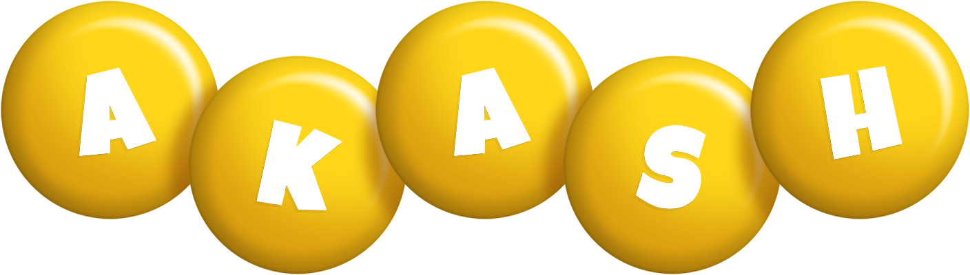 Akash candy-yellow logo