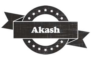Akash grunge logo