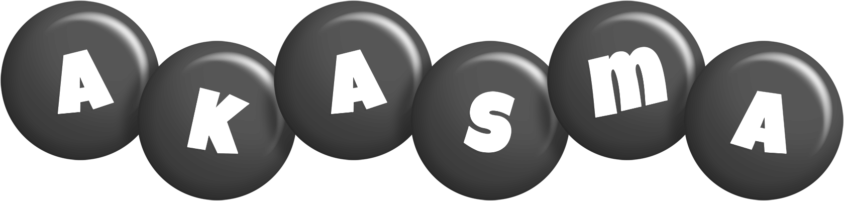 Akasma candy-black logo