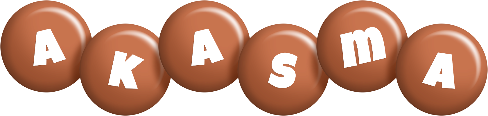 Akasma candy-brown logo