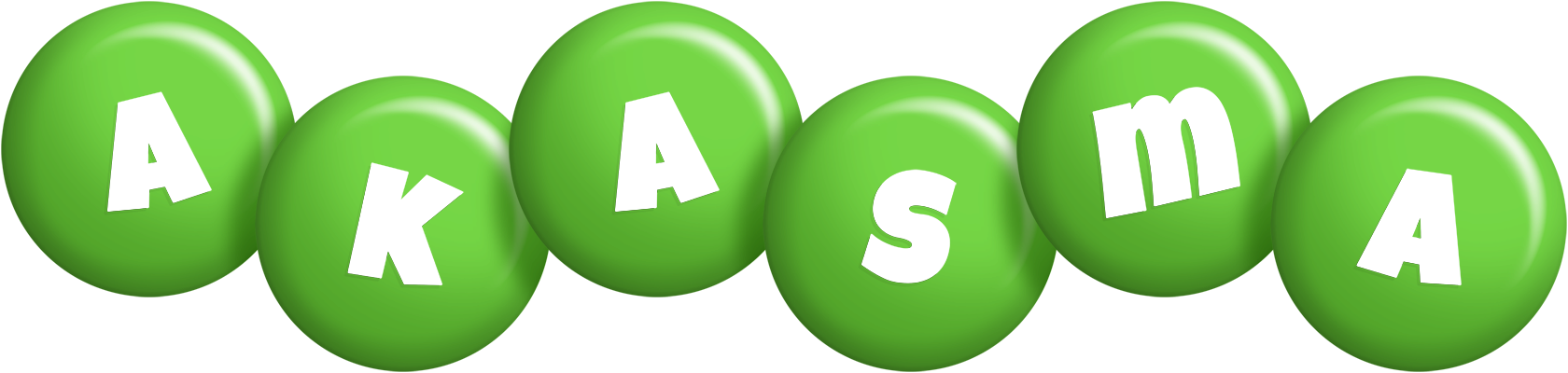 Akasma candy-green logo